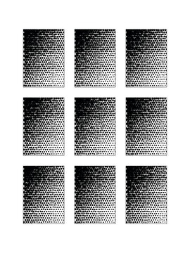 Halftone dot pattern bundle set featuring circular gradient texture designs for professional graphic design projects