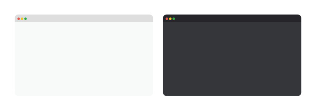 Browser window. Web page illustration.