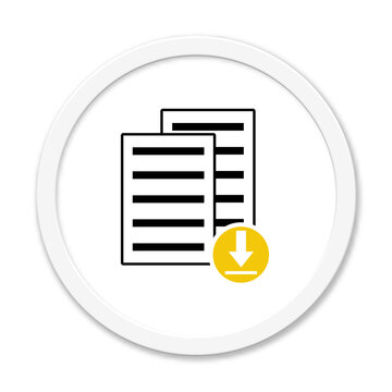 Dokumente runterladen Symbol auf wei&szlig;em Button