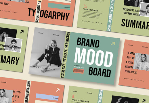 Brand Mood Board Template Layout
