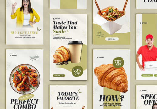 Healthy Food Social Media Story Layout