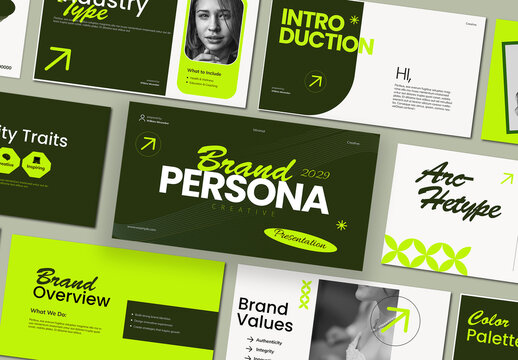 Minimalist Brand Persona Presentation