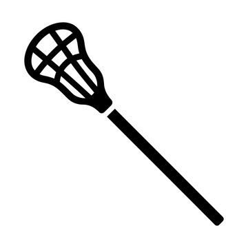 lacrosse stick glyph icon