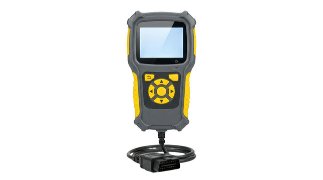 Vehicle diagnostic scanner tool  on transparent background