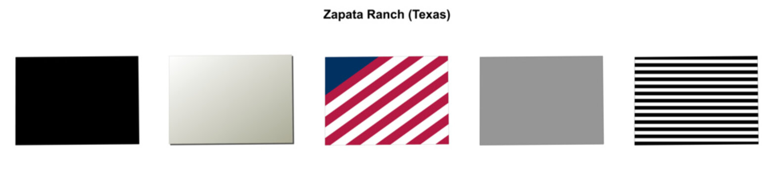 Zapata Ranch (Texas) blank outline map set