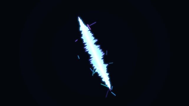 Glowing Dimension Rift Space Time Tear Energy Animation