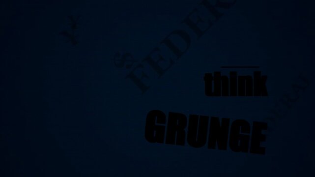 Faded text typography on a dark background with bold letters suitable for a grunge design project or social media graphic.