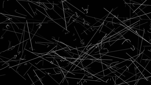 Abstract white light particle cloud trails on a black background, perfect for modern technology backgrounds or futuristic concepts in design.