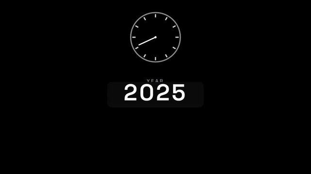 Minimalist graphic display showing chronological progression of three