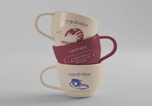 Stacked Mug Mockup