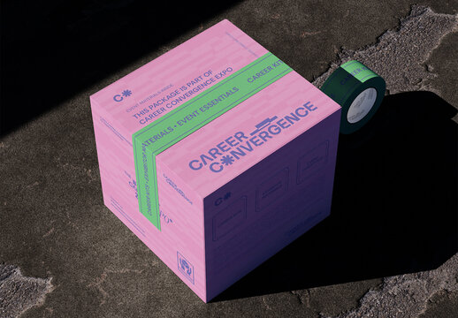 Tape Box Mockup