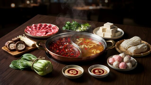 Traditional Asian Dim Sum Feast Featuring Steamed Dumplings in Bamboo Steamers, Crispy Spring Rolls, Pork Shumai, Pan-Fried Gyoza, and Gua Bao Buns Served with Dipping Sauces