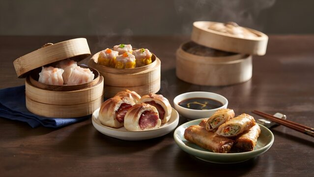 Authentic Asian Dual-Flavor Hot Pot Table Feast with Spicy Mala Broth, Herbal Broth, Sliced Pork, Tofu, Fresh Vegetables, Noodles, Meatballs, and Dipping Sauces