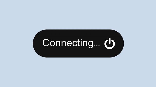 Turn on or off connecting button 2d Animation with Alpha Matte