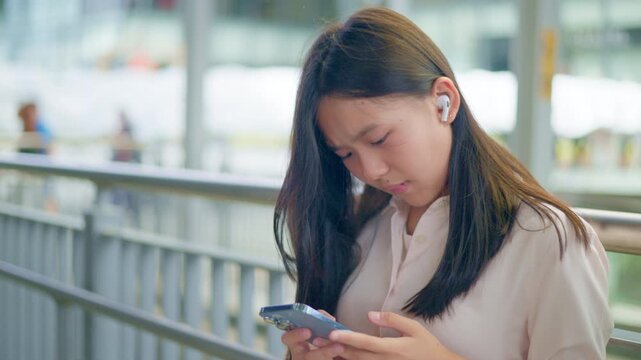 anxious worried teen girl with her smartphone as a conceptual footage for cyberbullying social media trauma, teenager mental health crisis, depression and panic attack