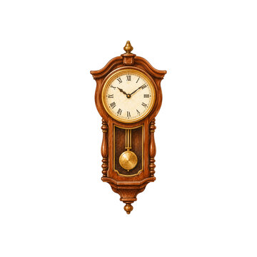 vintage clock isolated