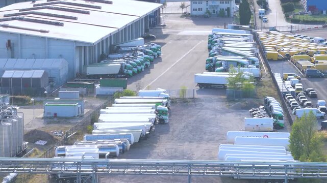 Large Industrial Gas Storage Facility with LPG Tanks and Railway Infrastructure