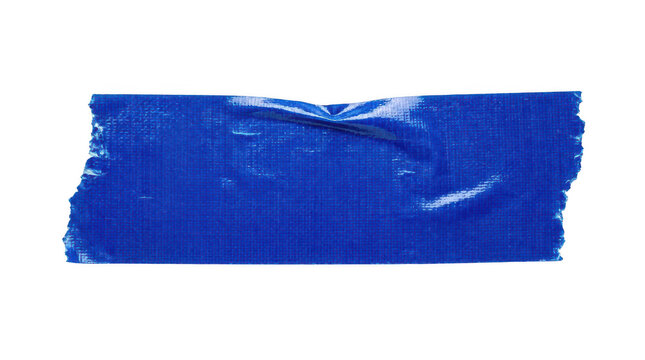 Blue duct tape isolated on transparent background
