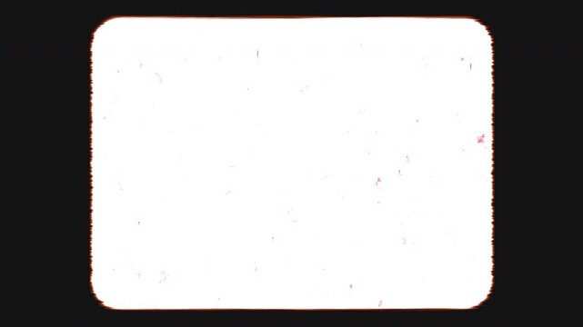 Authentic frame for Super 8 film Effect, with noise and halation effect