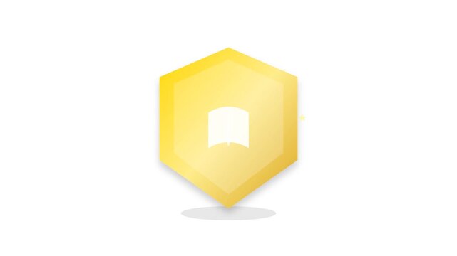 Gamified Achievement Gold Badge Icon with Sequential Star Fill and Level Up Pulse Animation