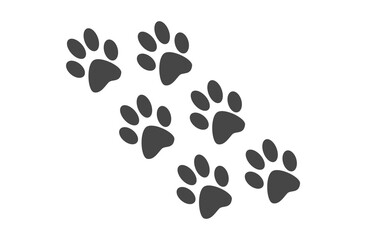Paw prints isolated on transparent background © Tohmina