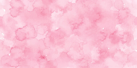 Fototapeta premium A soft, abstract watercolor wash in shades of pink creates a dreamy and delicate background, perfect for adding a touch of gentle elegance to any design.