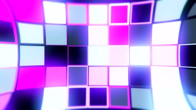 art colorful concept background abstract seamless 4k background blue purple spectrum looped animation fluorescent ultraviolet light glowing neon lines Abstract background 4k neon box circle pattern