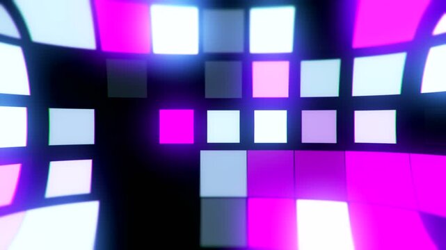 art colorful concept background abstract seamless 4k background blue purple spectrum looped animation fluorescent ultraviolet light glowing neon lines Abstract background 4k neon box circle pattern