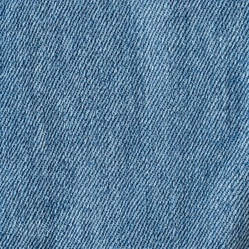 Blue Denim Fabric Texture Background Close-Up