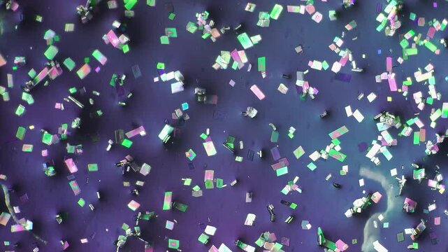 Real time high speed micro crystal stabilization under polarized light microscopy showing particles turning into three dimensional structures with shifting polariser rotation