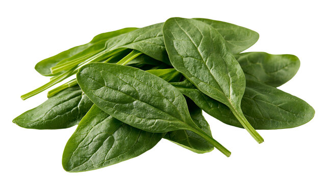 Fresh raw green baby spinach leaves piled together