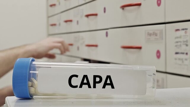 CAPA oral tablet pharmaceutical quality validation and compliance concept