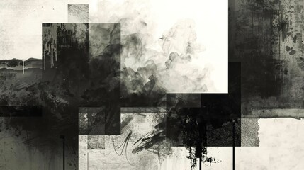 Fototapeta premium Abstract composition of dark and light textures
