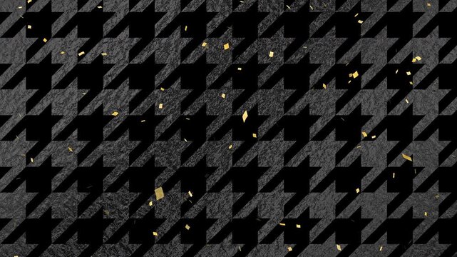 confetti gold fall pattern01 chidorigoushi pattern02 loop （black background）01