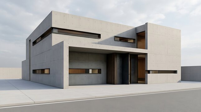 A powerful urban residence that relies entirely on architectural mass, shadow and proportion rather than landscaping.