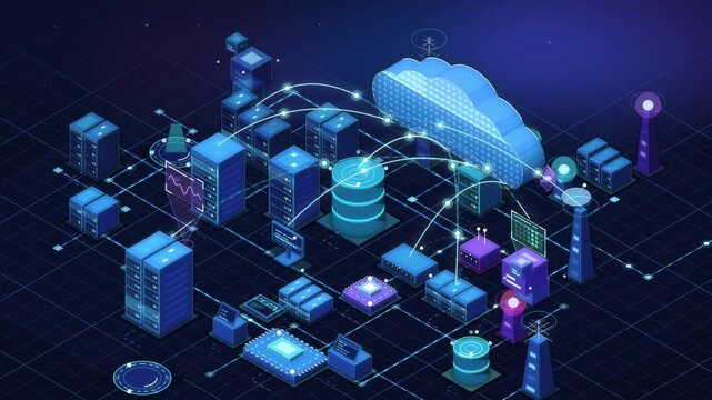 Isometric Cloud Computing Datacenter Network and Data Transfer