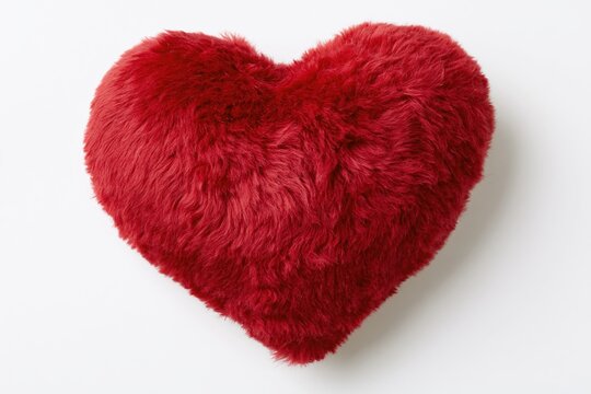The Heart-Shaped Plush Pillow for Cozy Red Comfort and Romantic Decor