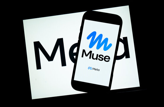 In this photo illustration, Meta&rsquo;s Muse app logo is displayed on a smartphone