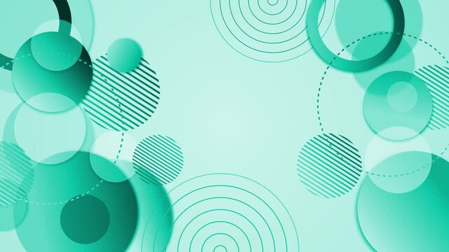 Abstract geometric abstract circles gradient background animation