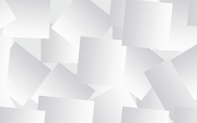 Obraz premium Minimal White and Gray Overlapping Paper Geometric Background