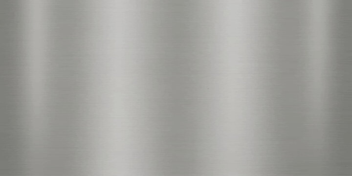 Luxury grey abstract brushed silver texture background. Polished metal sheet with a gentle light band. Industrial design for flyer, branding and interior design.