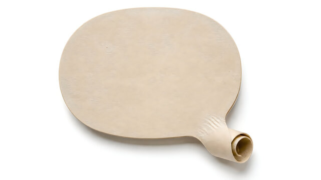 Light beige wooden table tennis paddle