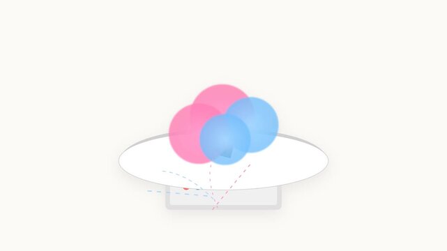 Pastel Cotton Candy Machine Spinning Pink and Blue Sugar Web Fluff