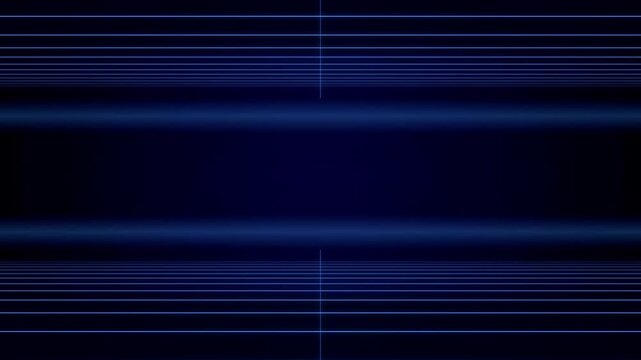 Blue Neon Cyber Grid Tunnel Retro Sci-Fi Wireframe Loop