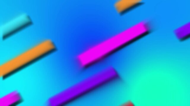 Geometric shapes animation blends blurry colors on gradient. Vector layers shift inside this dynamic geometric shapes animation. Chromatic motion fills the colorful geometric shapes animation.