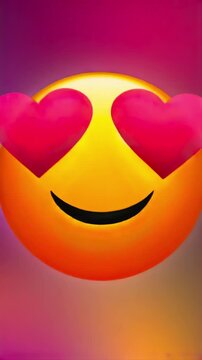 Emoji changes mood from neutral to unhappy on warm gradient background, social media reaction, negative feedback, customer sentiment, disappointment, rating response, and online emotion messaging.