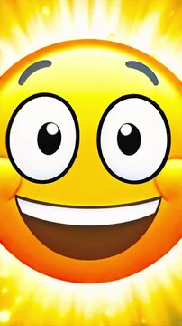 Emoji face transitioning close-up from sleepy to energetic, supporting reaction stickers, morning motivation, chat messaging, social media humor, productivity apps, and entertainment media use.