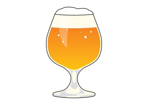 グラスに入ったビール