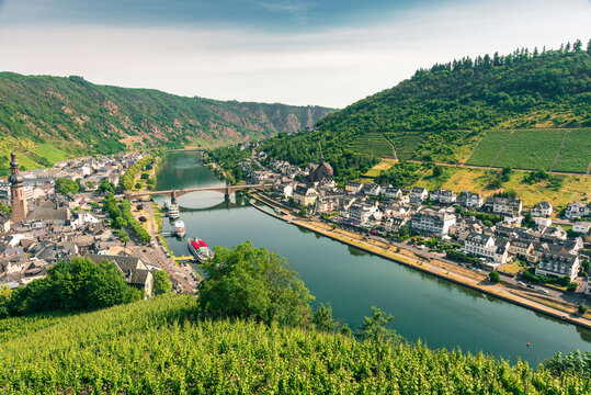 Landscape of Cochem, Moselle Valley, Germany