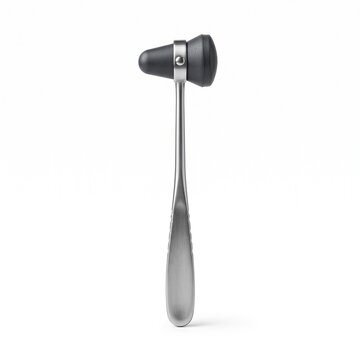 Neurological reflex hammer isolated on white background